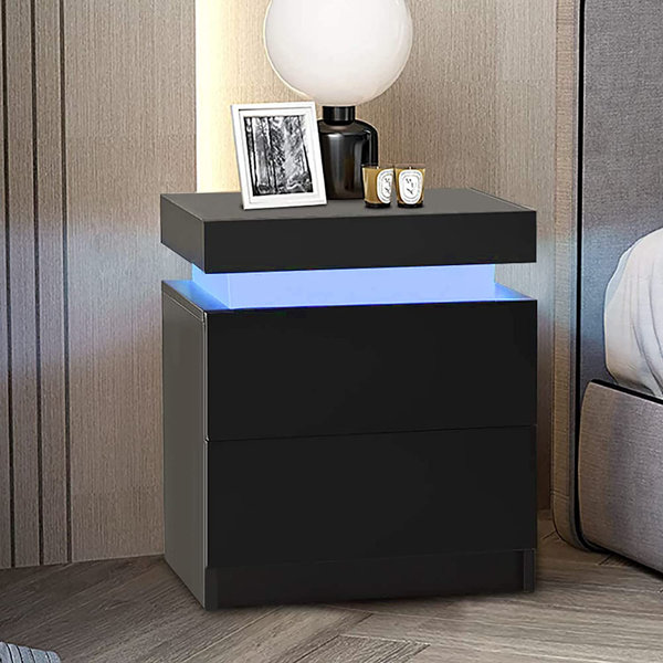 Metro Lane Camarena Manufactured Wood Bedside Table Wayfair.co.uk